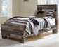Derekson Twin Panel Bed with Mirrored Dresser and Chest - Premier Furniture & Mattress