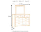 Brinxton King/California King Panel Headboard with Mirrored Dresser, Chest and Nightstand - Premier Furniture & Mattress