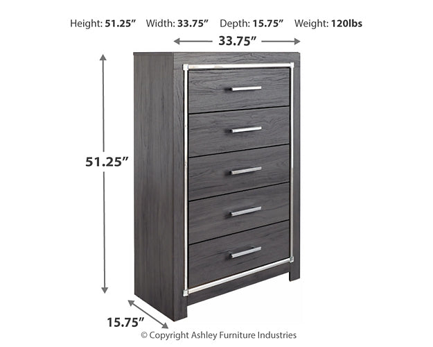 Lodanna Full Panel Bed with Mirrored Dresser and Chest - Premier Furniture & Mattress