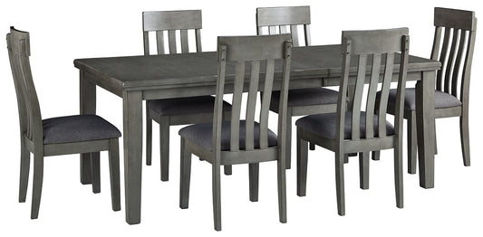 Hallanden Dining Table and 6 Chairs - Premier Furniture & Mattress