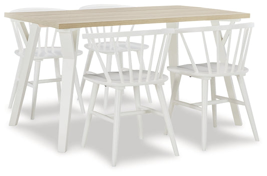 Grannen Dining Table and 4 Chairs - Premier Furniture & Mattress