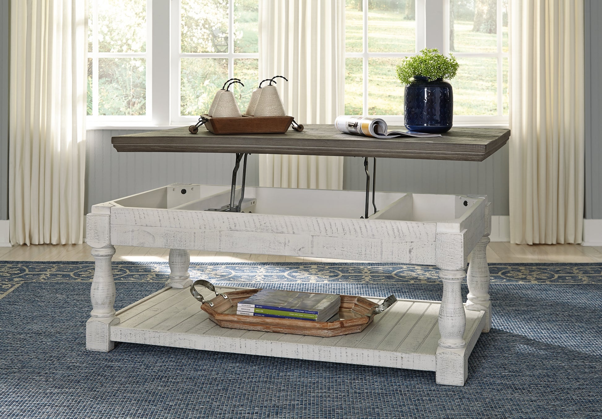 Havalance Outdoor Coffee Table with End Table - Premier Furniture & Mattress