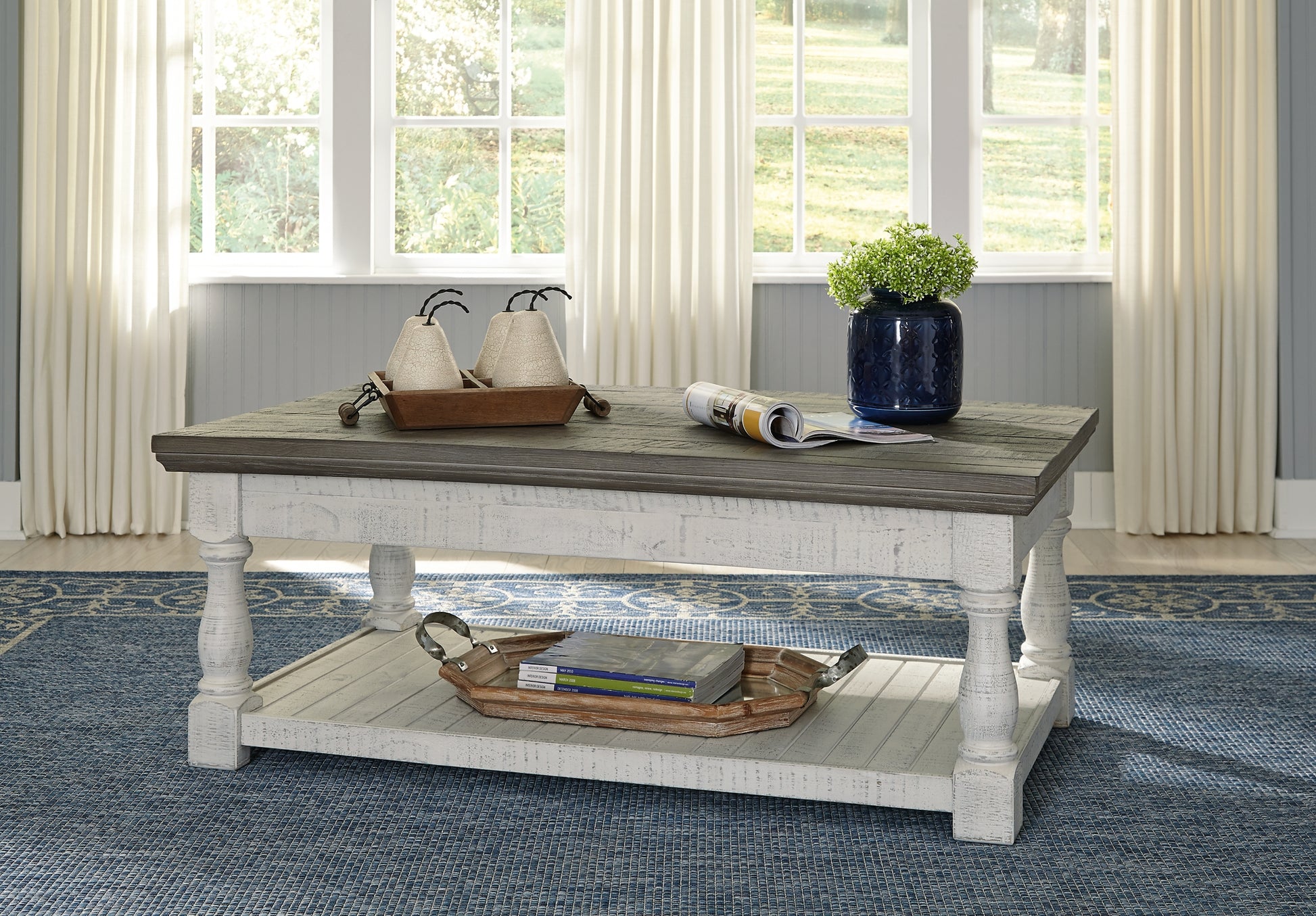 Havalance Outdoor Coffee Table with End Table - Premier Furniture & Mattress