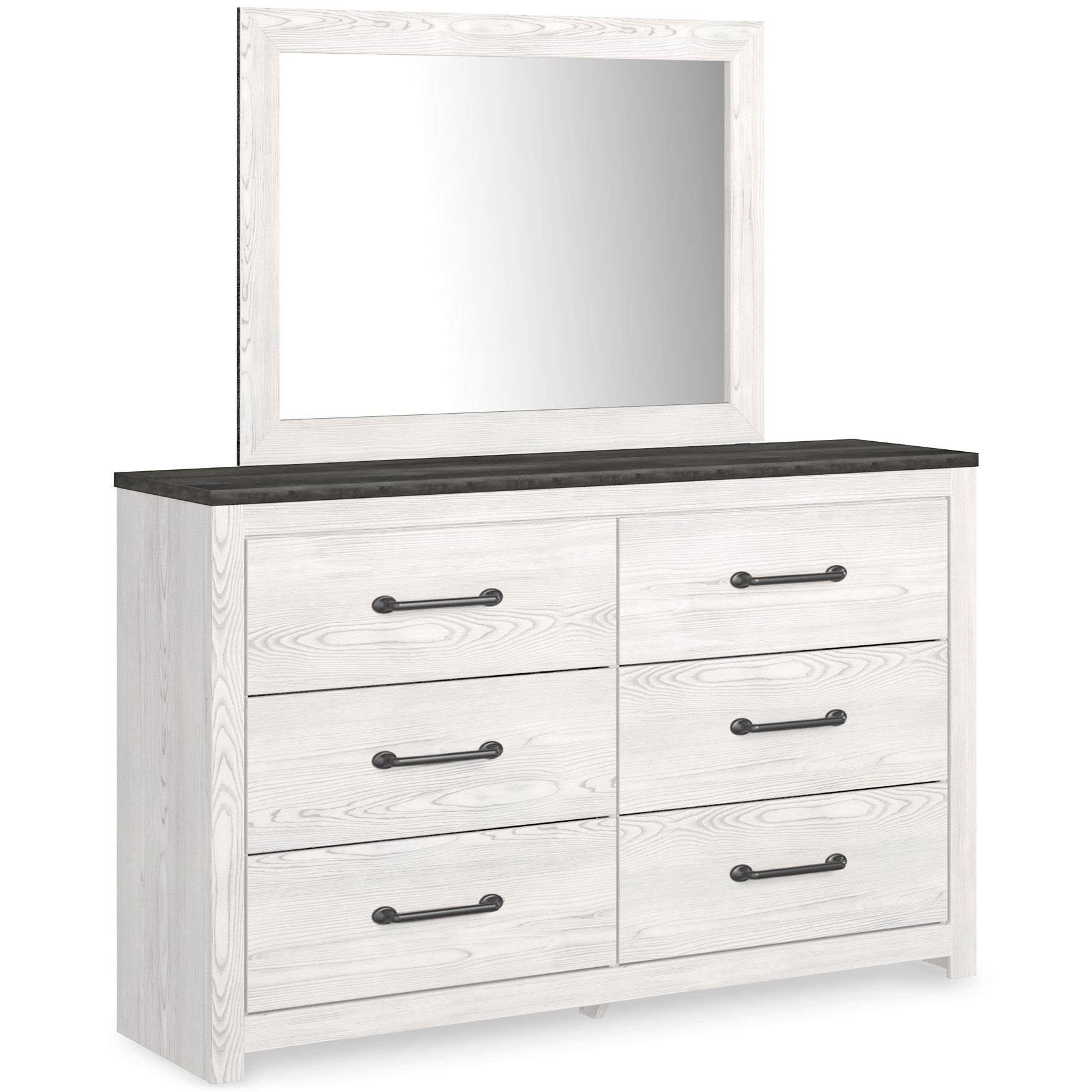 Gerridan Full Panel Bed with Mirrored Dresser and Chest - Premier Furniture & Mattress