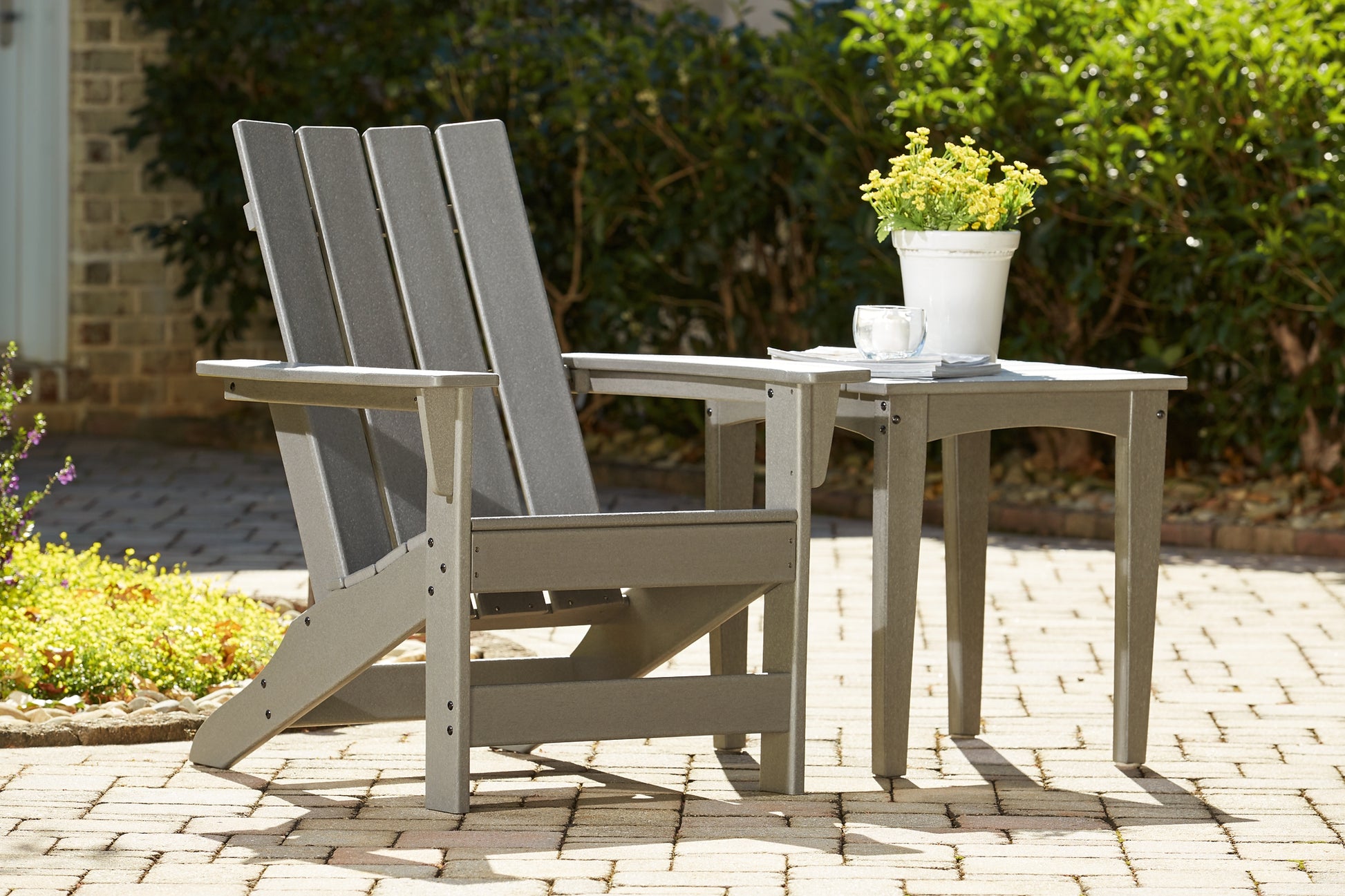 Visola Outdoor Adirondack Chair and End Table - Premier Furniture & Mattress