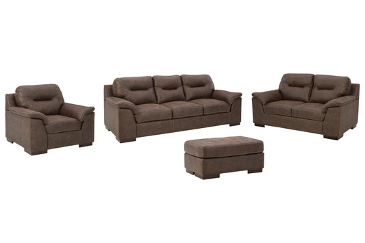 Maderla Sofa, Loveseat, Chair and Ottoman - Premier Furniture & Mattress