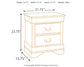 Alisdair Two Drawer Night Stand - Premier Furniture & Mattress