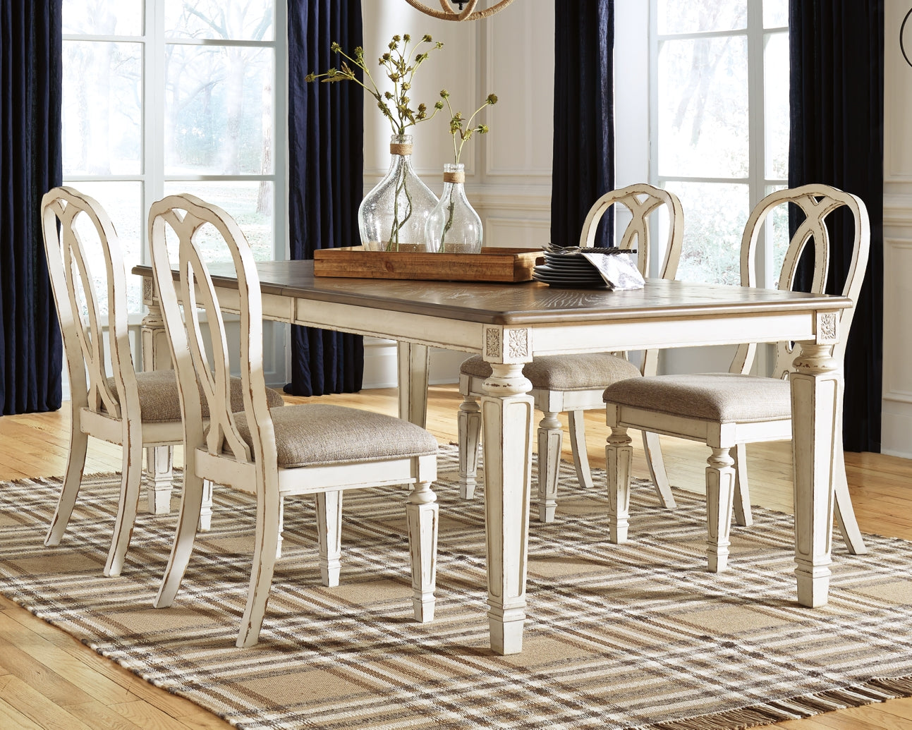 Realyn Dining Table and 4 Chairs - Premier Furniture & Mattress