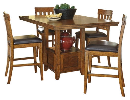 Ralene Counter Height Dining Table and 4 Barstools - Premier Furniture & Mattress
