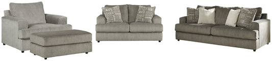 Soletren Sofa, Loveseat, Chair and Ottoman - Premier Furniture & Mattress