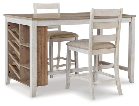 Skempton Counter Height Dining Table and 2 Barstools - Premier Furniture & Mattress