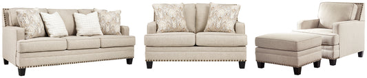 Claredon Sofa, Loveseat, Chair and Ottoman - Premier Furniture & Mattress