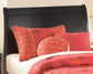 Huey Vineyard Twin Sleigh Headboard with Mirrored Dresser - Premier Furniture & Mattress