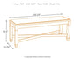 Bolanburg Dining Table and 2 Chairs and 2 Benches - Premier Furniture & Mattress