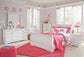 Anarasia Full Sleigh Headboard with Mirrored Dresser, Chest and Nightstand - Premier Furniture & Mattress