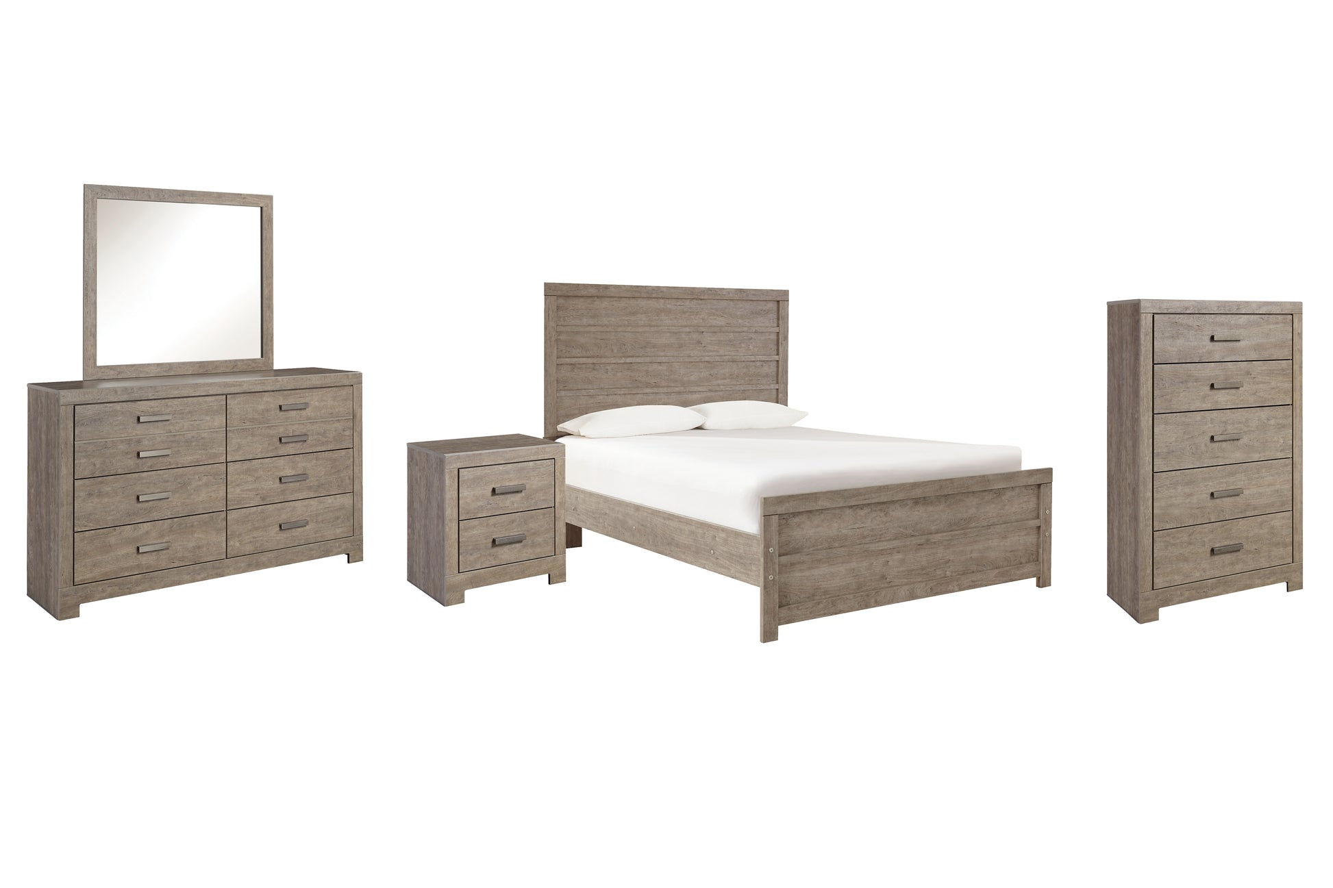Culverbach Full Panel Bed with Mirrored Dresser, Chest and Nightstand - Premier Furniture & Mattress