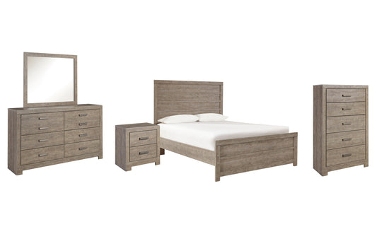 Culverbach Full Panel Bed with Mirrored Dresser, Chest and Nightstand - Premier Furniture & Mattress