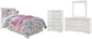 Anarasia Twin Sleigh Headboard with Mirrored Dresser and Chest - Premier Furniture & Mattress