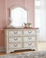 Realyn Full Panel Bed with Mirrored Dresser and Chest - Premier Furniture & Mattress