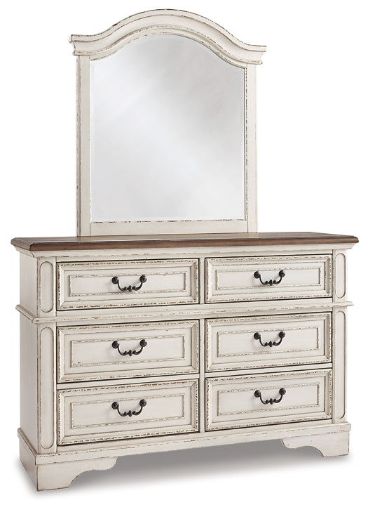 Realyn Full Panel Bed with Mirrored Dresser and Chest - Premier Furniture & Mattress