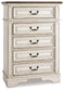Realyn Full Panel Bed with Mirrored Dresser and Chest - Premier Furniture & Mattress