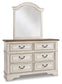 Realyn Full Panel Bed with Mirrored Dresser, Chest and Nightstand - Premier Furniture & Mattress