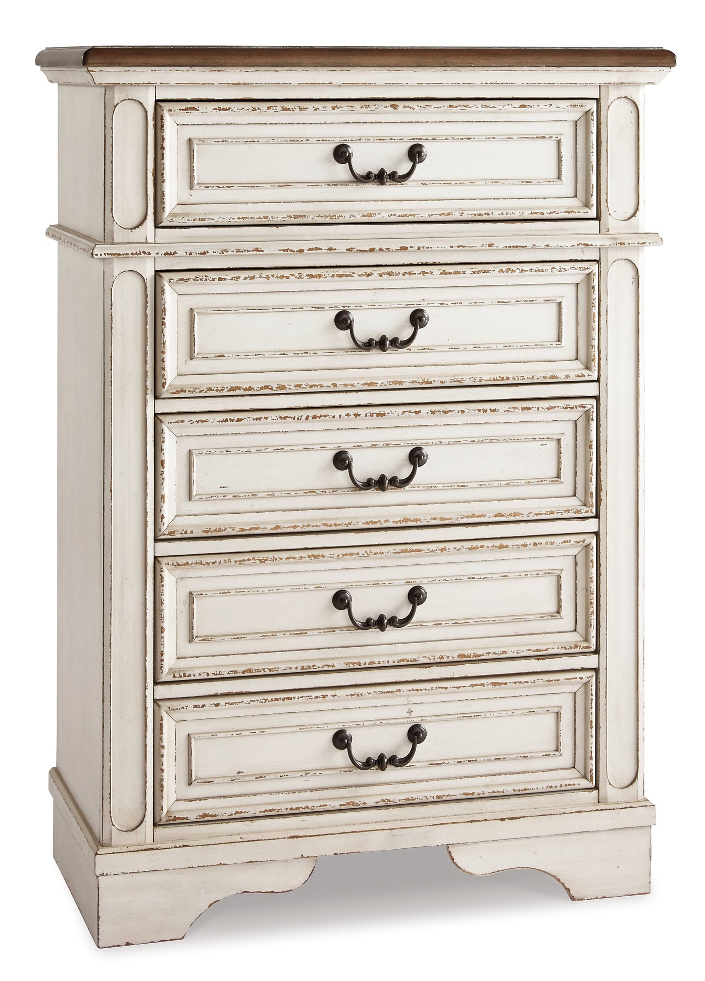 Realyn Full Panel Bed with Mirrored Dresser, Chest and Nightstand - Premier Furniture & Mattress