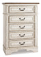 Realyn Full Panel Bed with Mirrored Dresser, Chest and Nightstand - Premier Furniture & Mattress
