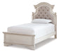 Realyn Twin Panel Bed with Mirrored Dresser and Chest - Premier Furniture & Mattress