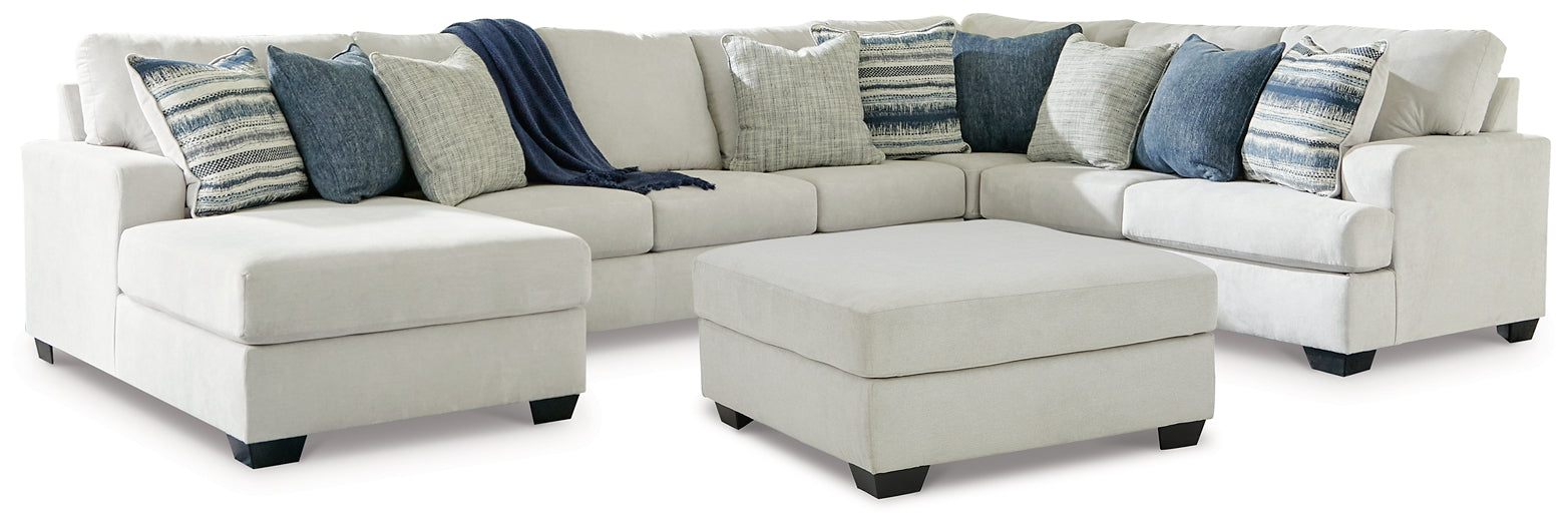 Lowder 4-Piece Sectional with Ottoman - Premier Furniture & Mattress