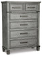 Russelyn King Storage Bed with Mirrored Dresser and Chest - Premier Furniture & Mattress