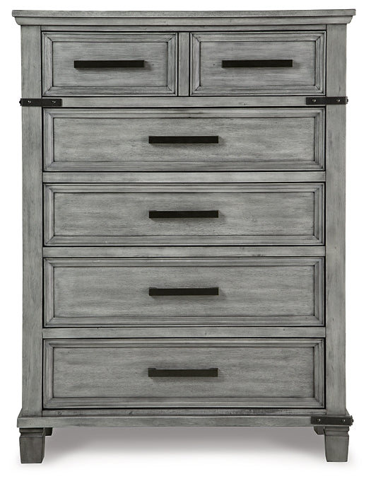 Russelyn King Storage Bed with Mirrored Dresser and Chest - Premier Furniture & Mattress