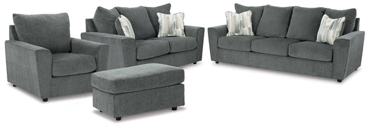 Stairatt Sofa, Loveseat, Chair and Ottoman - Premier Furniture & Mattress