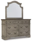 Lodenbay California King Panel Bed with Mirrored Dresser and Chest - Premier Furniture & Mattress