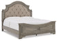 Lodenbay California King Panel Bed with Mirrored Dresser and Chest - Premier Furniture & Mattress