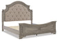 Lodenbay California King Panel Bed with Mirrored Dresser and Chest - Premier Furniture & Mattress