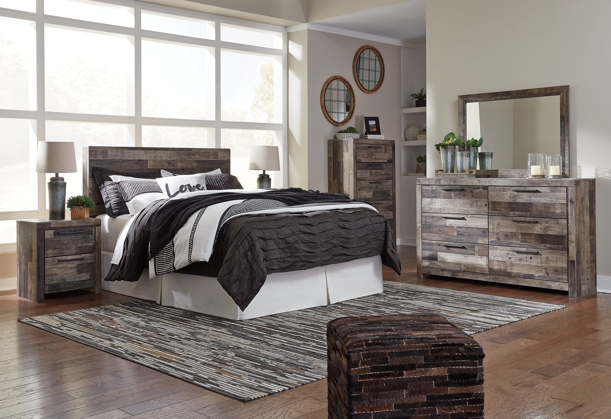 Derekson Two Drawer Night Stand - Premier Furniture & Mattress