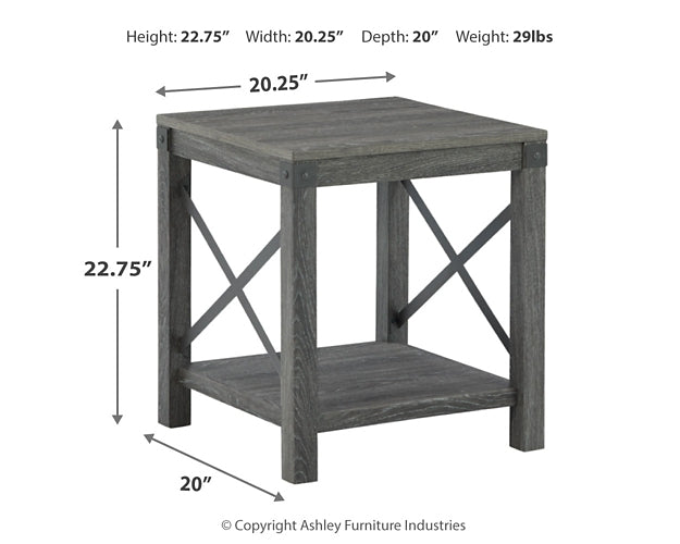 Freedan Square End Table - Premier Furniture & Mattress