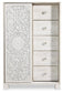 Paxberry King Panel Bed with Mirrored Dresser and Chest - Premier Furniture & Mattress