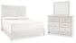 Paxberry King Panel Bed with Mirrored Dresser - Premier Furniture & Mattress