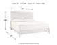 Paxberry King Panel Bed with Mirrored Dresser - Premier Furniture & Mattress