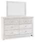 Paxberry Queen Panel Bed with Mirrored Dresser, Chest and Nightstand - Premier Furniture & Mattress