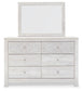 Paxberry Queen Panel Bed with Mirrored Dresser, Chest and Nightstand - Premier Furniture & Mattress