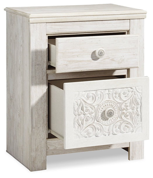 Paxberry Queen Panel Bed with Mirrored Dresser, Chest and Nightstand - Premier Furniture & Mattress