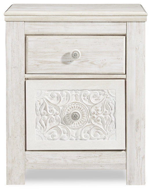Paxberry Queen Panel Bed with Mirrored Dresser, Chest and Nightstand - Premier Furniture & Mattress