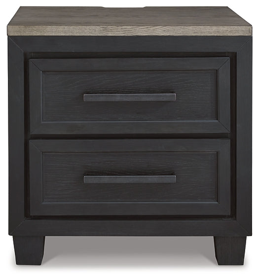Foyland Queen Panel Storage Bed with Mirrored Dresser and 2 Nightstands - Premier Furniture & Mattress