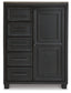 Foyland King Panel Storage Bed with Mirrored Dresser, Chest and Nightstand - Premier Furniture & Mattress
