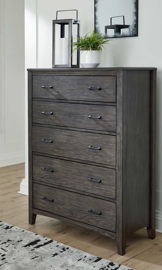 Palmdale Dark Tone Drawer Chest, Bedroom - Chests